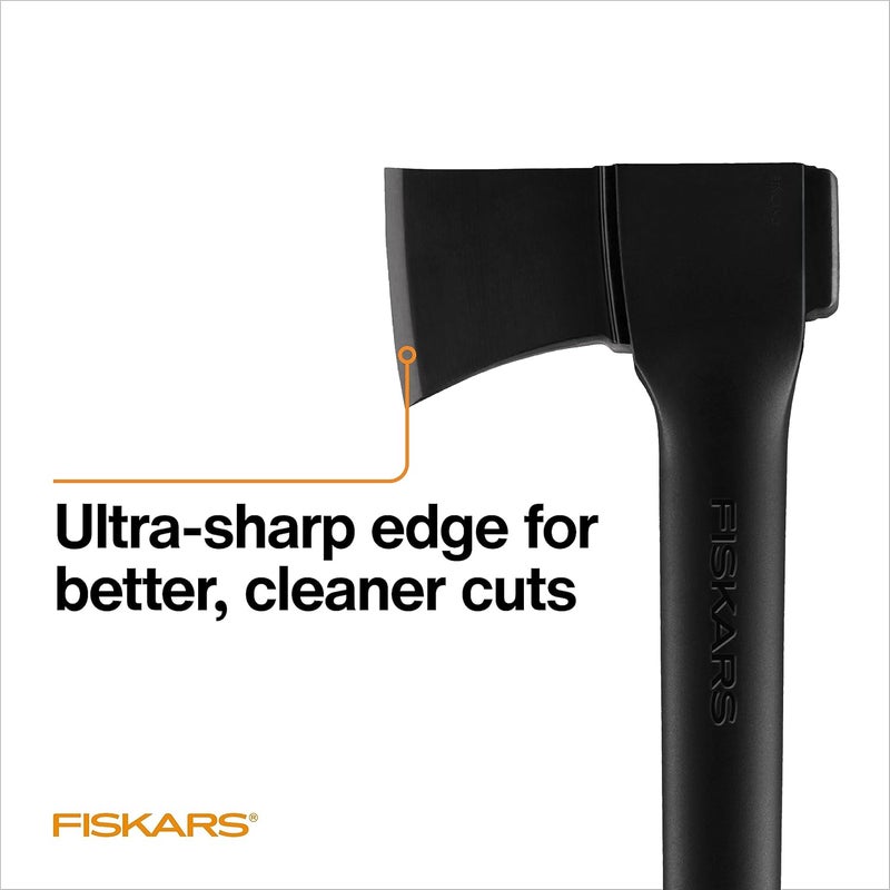 Fiskars فأس تقطيع 28 بوصة، شفرة حادة للغاية لتقطيع الحطب بسهولة، متوازن الوزن، معدات الحدائق والهواء الطلق، 3.5 رطل، أسود - Image 3